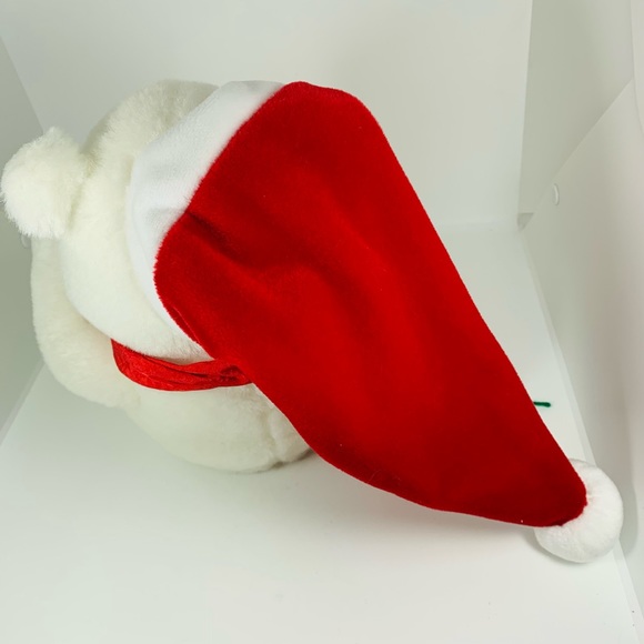 VTG Trendmasters Giggle Shake Christmas Holiday Bear Plush 1992 Tested Works - Picture 4 of 10